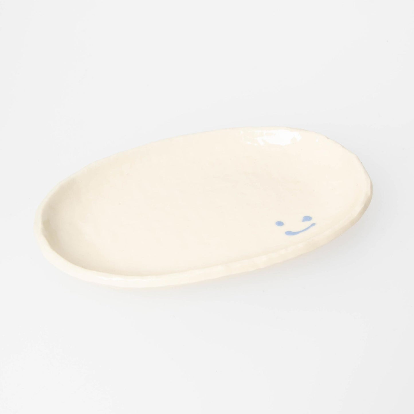 Small Plate Smile - Blue