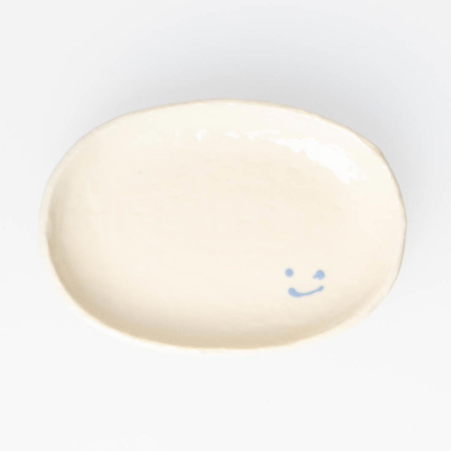 Small Plate Smile - Blue