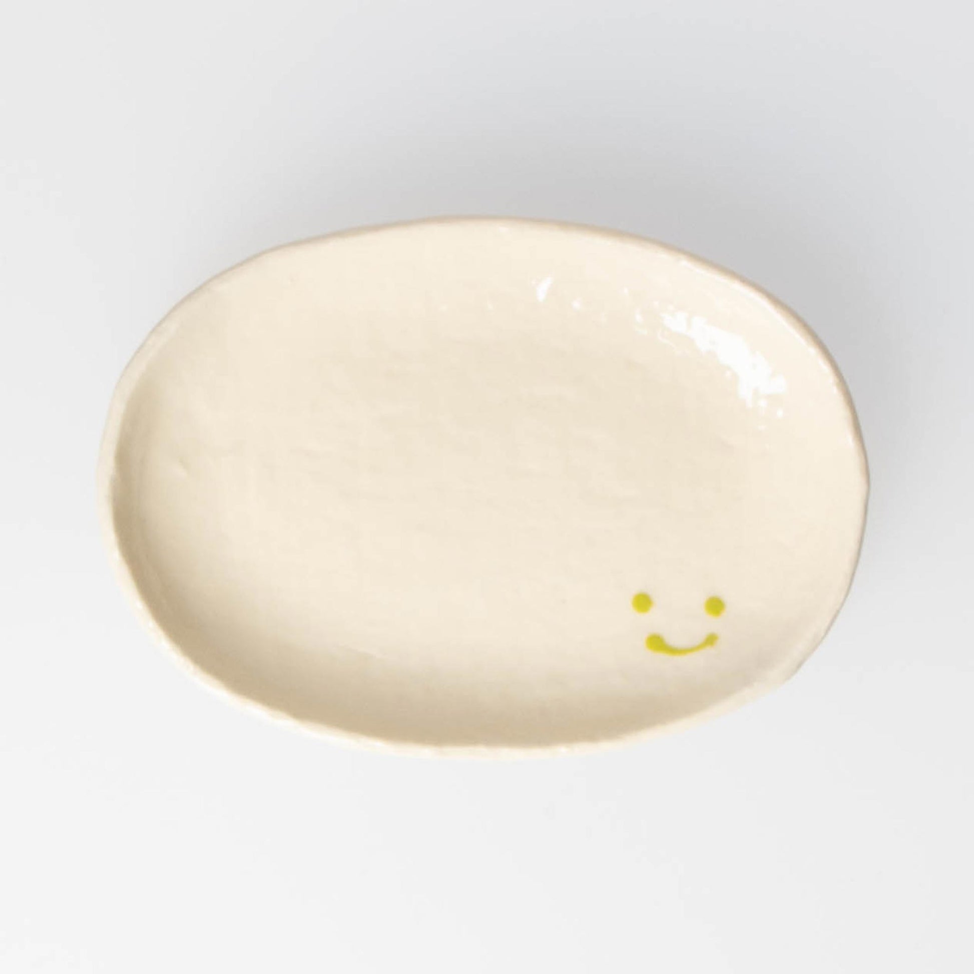 Small Plate  Smile - Light Green