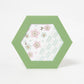 ROKKAKU Hexagonal Greeting Card - Sakura Cherry Blossoms