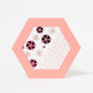 ROKKAKU Hexagonal Greeting Card - Ume Plum Blossoms