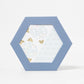 ROKKAKU Hexagonal Greeting Card - Ajisai Hydrangea