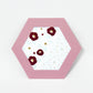 ROKKAKU Hexagonal Greeting Card - Tsubaki Camellia