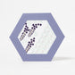 ROKKAKU Hexagonal Greeting Card - Fuji Wisteria