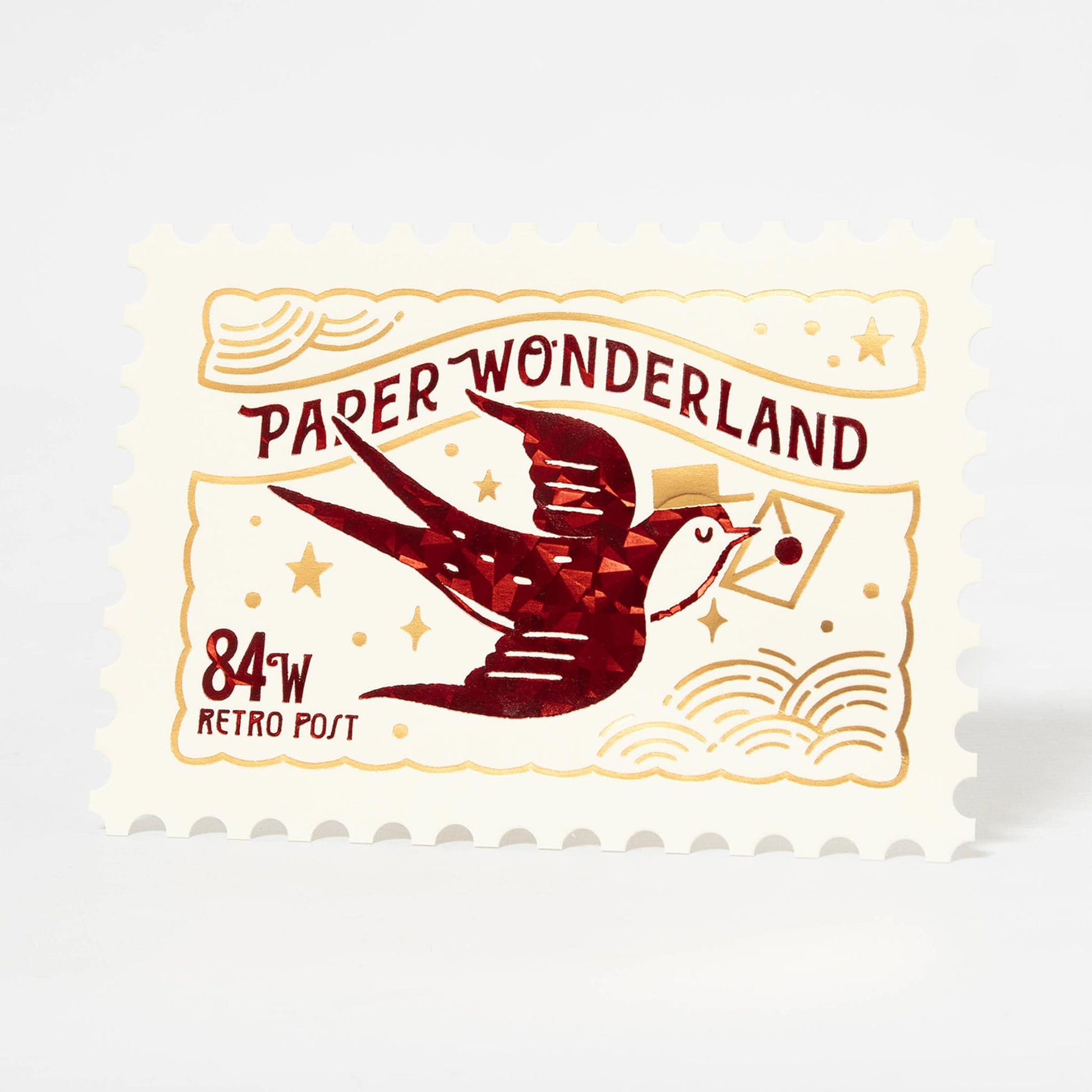 Postcard Postage Stamp Style - Swallow by ob1toy