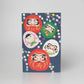 Fukui Asahido Greeting Card - Daruma