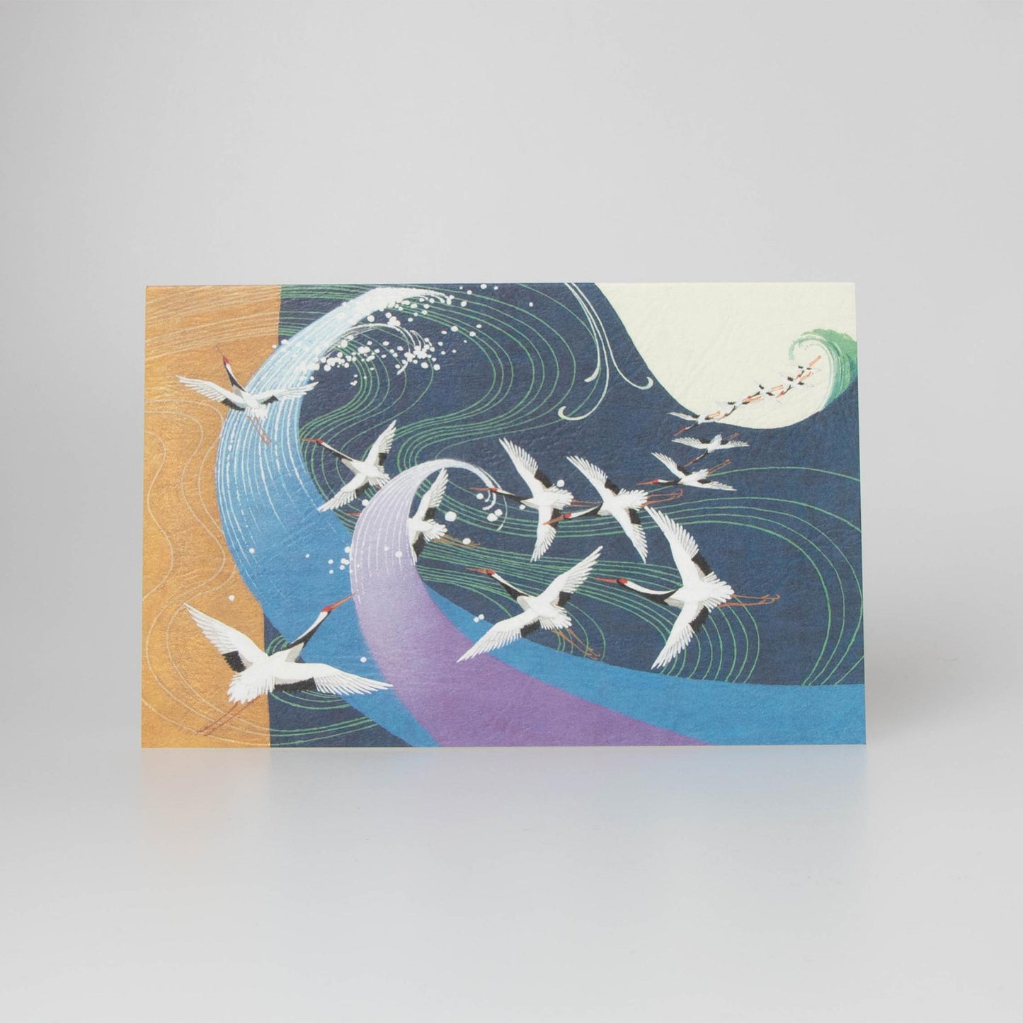 Fukui Asahido Greeting Card - Beautiful Japan Cranes