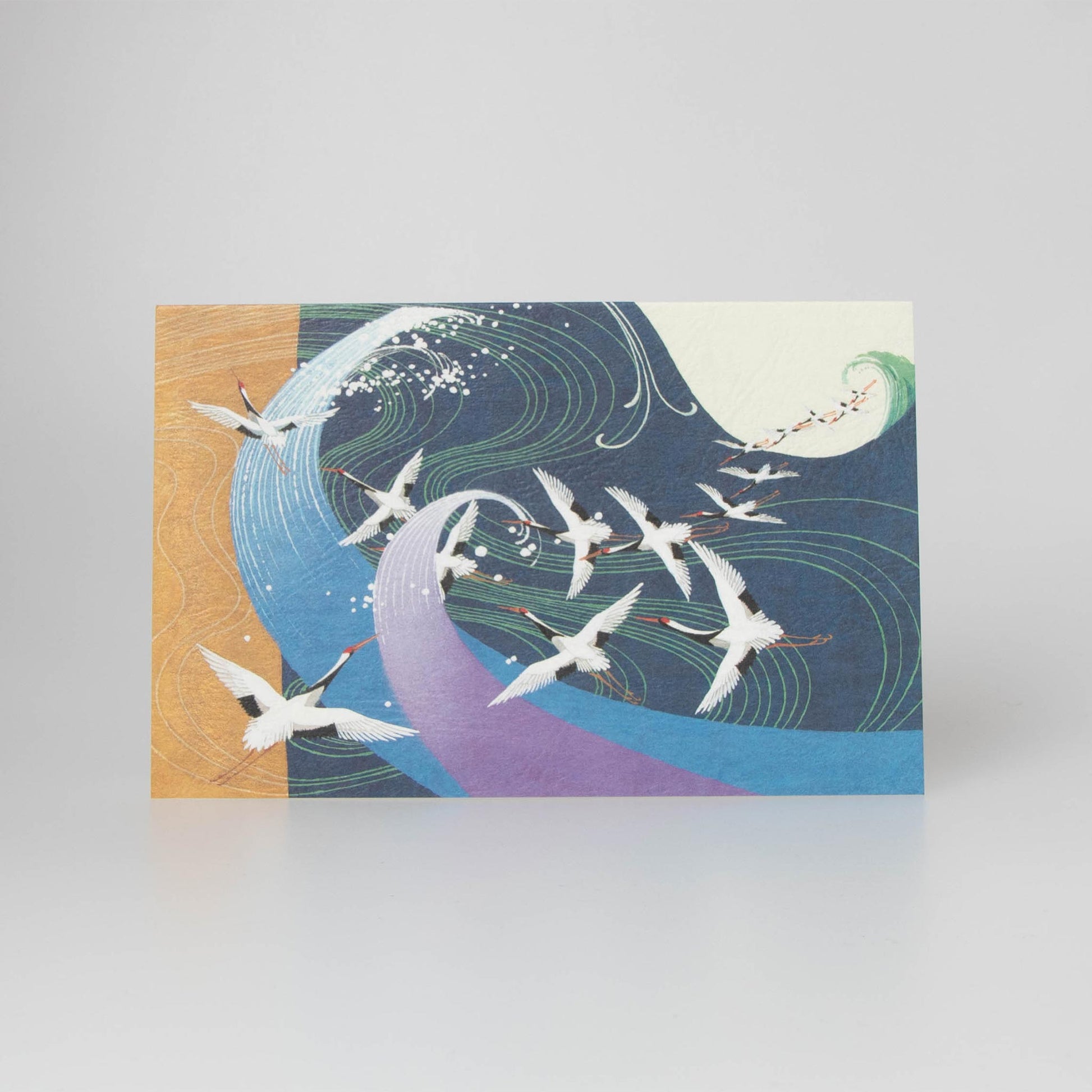 Fukui Asahido Greeting Card - Beautiful Japan Cranes