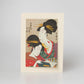 Fukui Asahido Greeting Card - Ukiyoe: Two Women