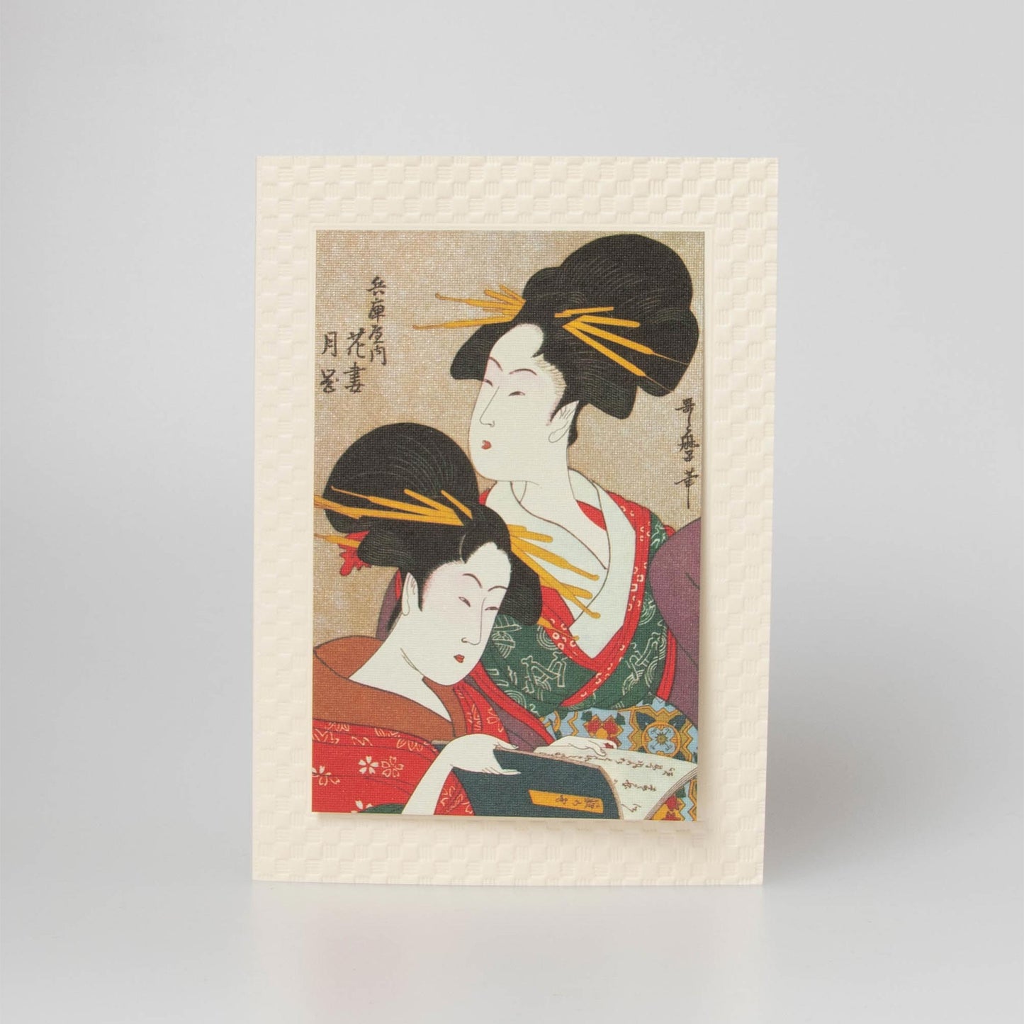 Fukui Asahido Greeting Card - Ukiyoe: Two Women