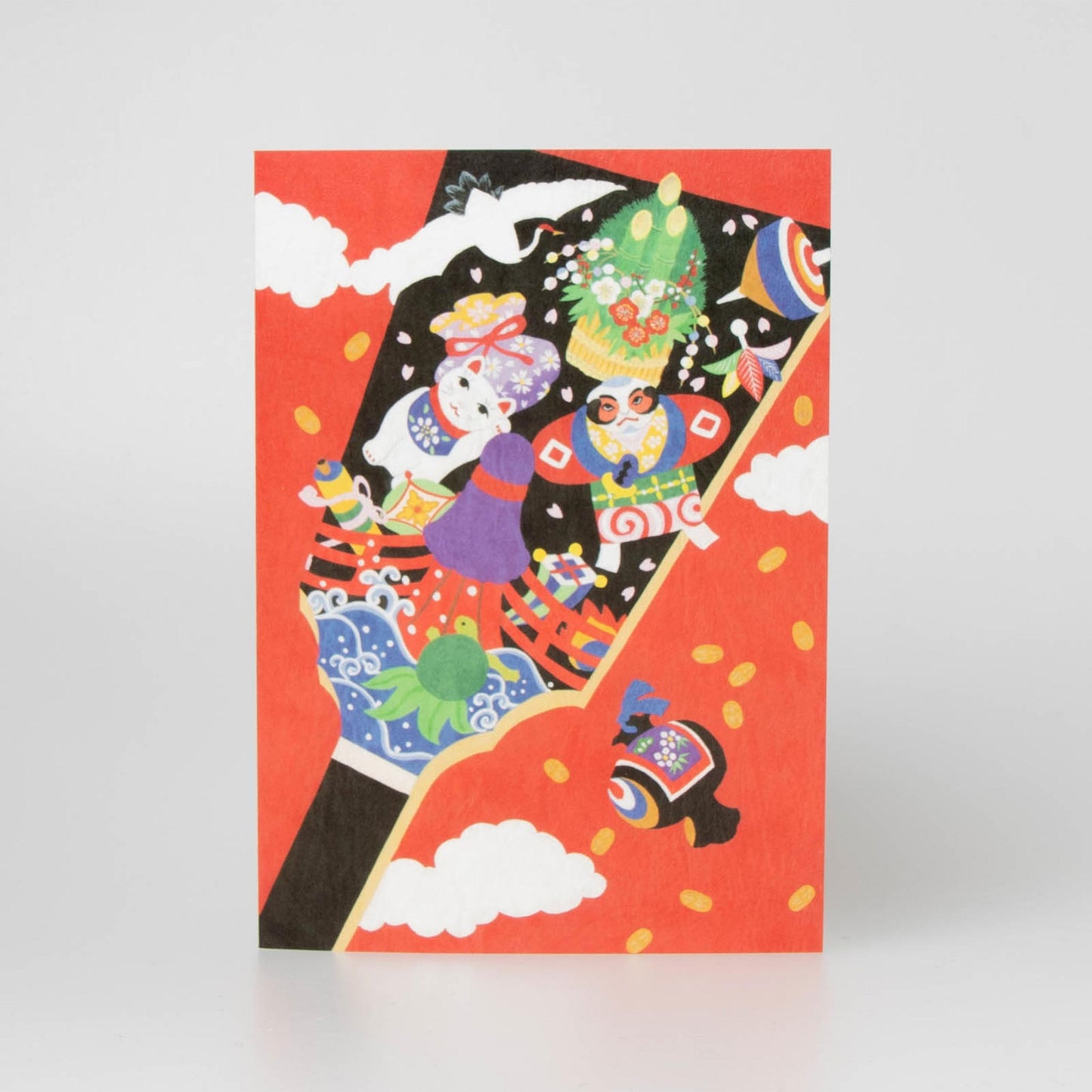 Fukui Asahido Greeting Card - Hagoita