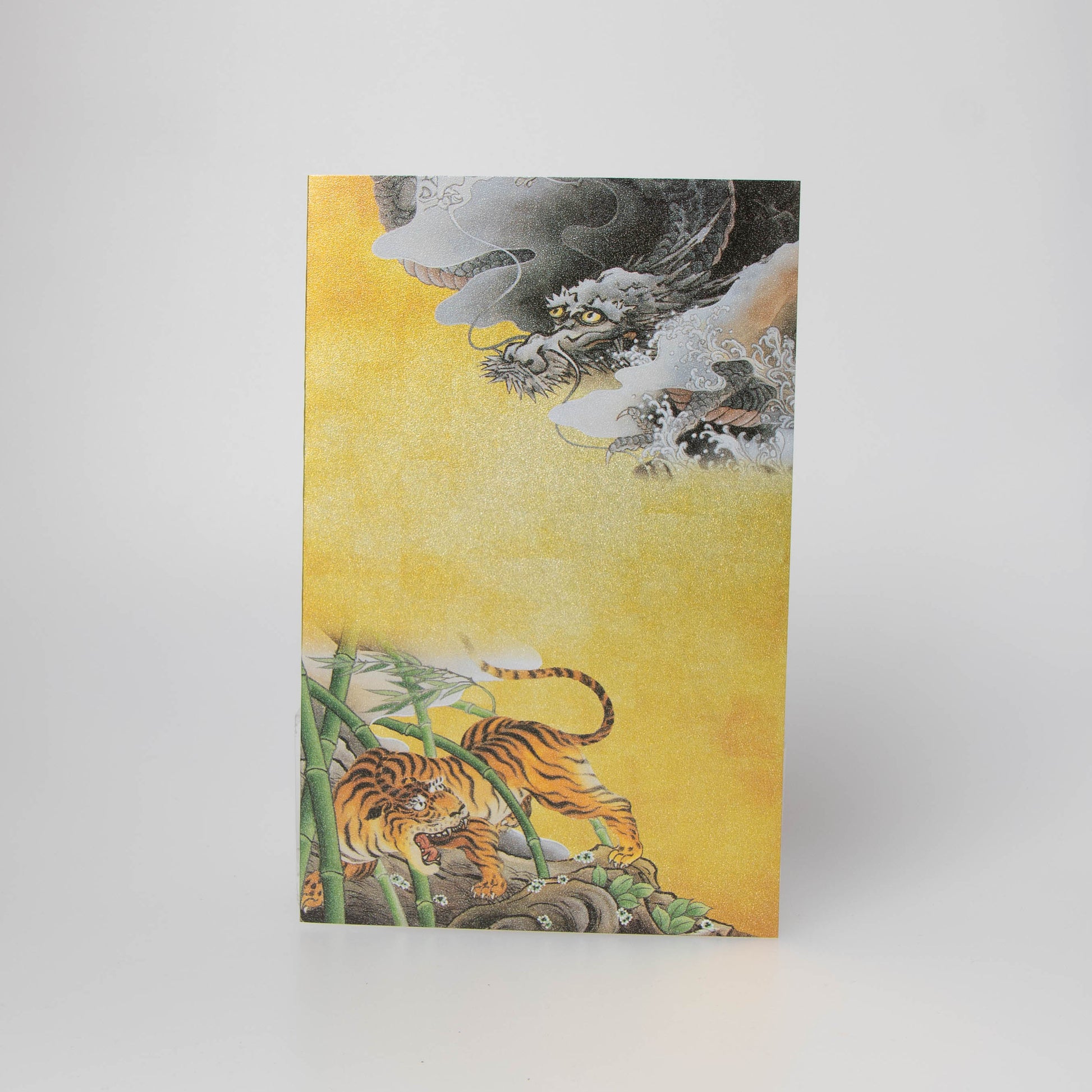 Greeting Card - Tiger And Dragon