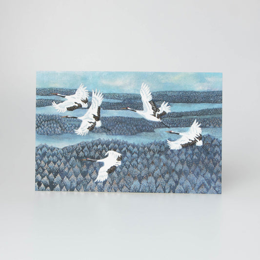Greeting Card - Crane And River