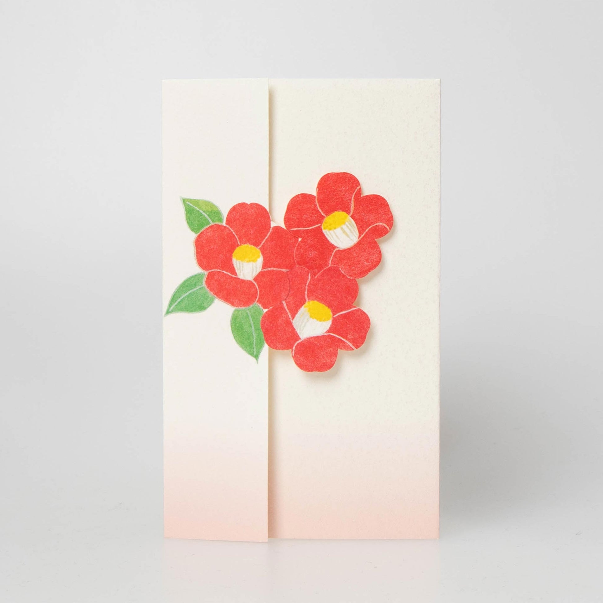 Seasonal Flower Greeting Card - Camellia | Tsubaki |