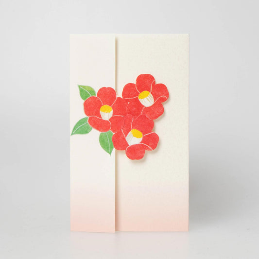 Seasonal Flower Greeting Card - Camellia | Tsubaki |