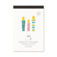 Japanese Die-Cut Pop-Up Memo Pad – Candle | Cute Desk Stationery
