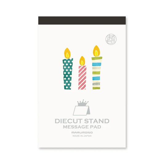 Japanese Die-Cut Pop-Up Memo Pad – Candle | Cute Desk Stationery

