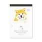 Japanese Die-Cut Pop-Up Memo Pad – Akita Inu | Cute Desk Stationery