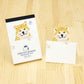 Japanese Die-Cut Pop-Up Memo Pad – Akita Inu | Cute Desk Stationery