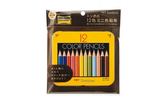 Tombow Mini Colour Pencil Set with Sharpener