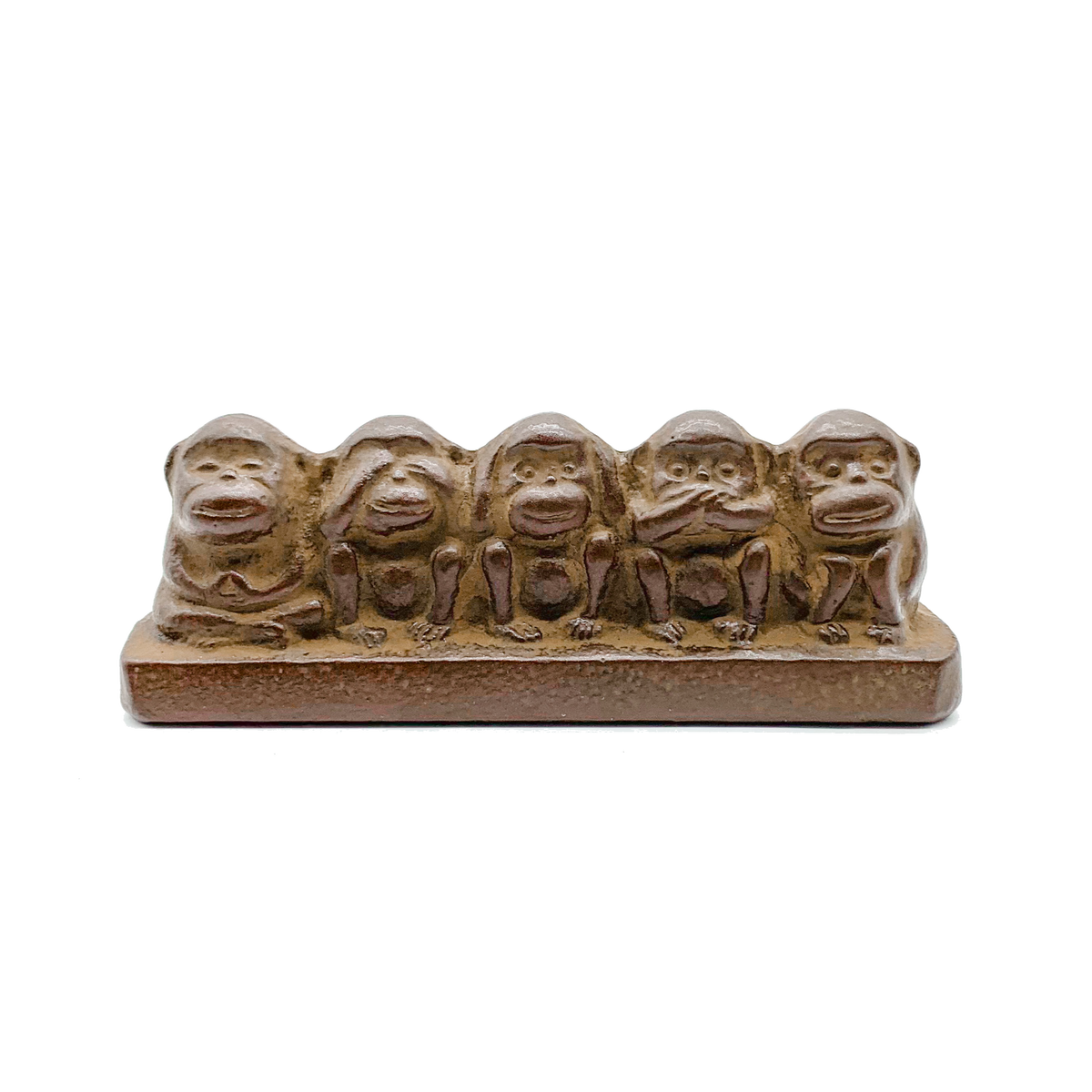 Paperweight - Five Monkeys