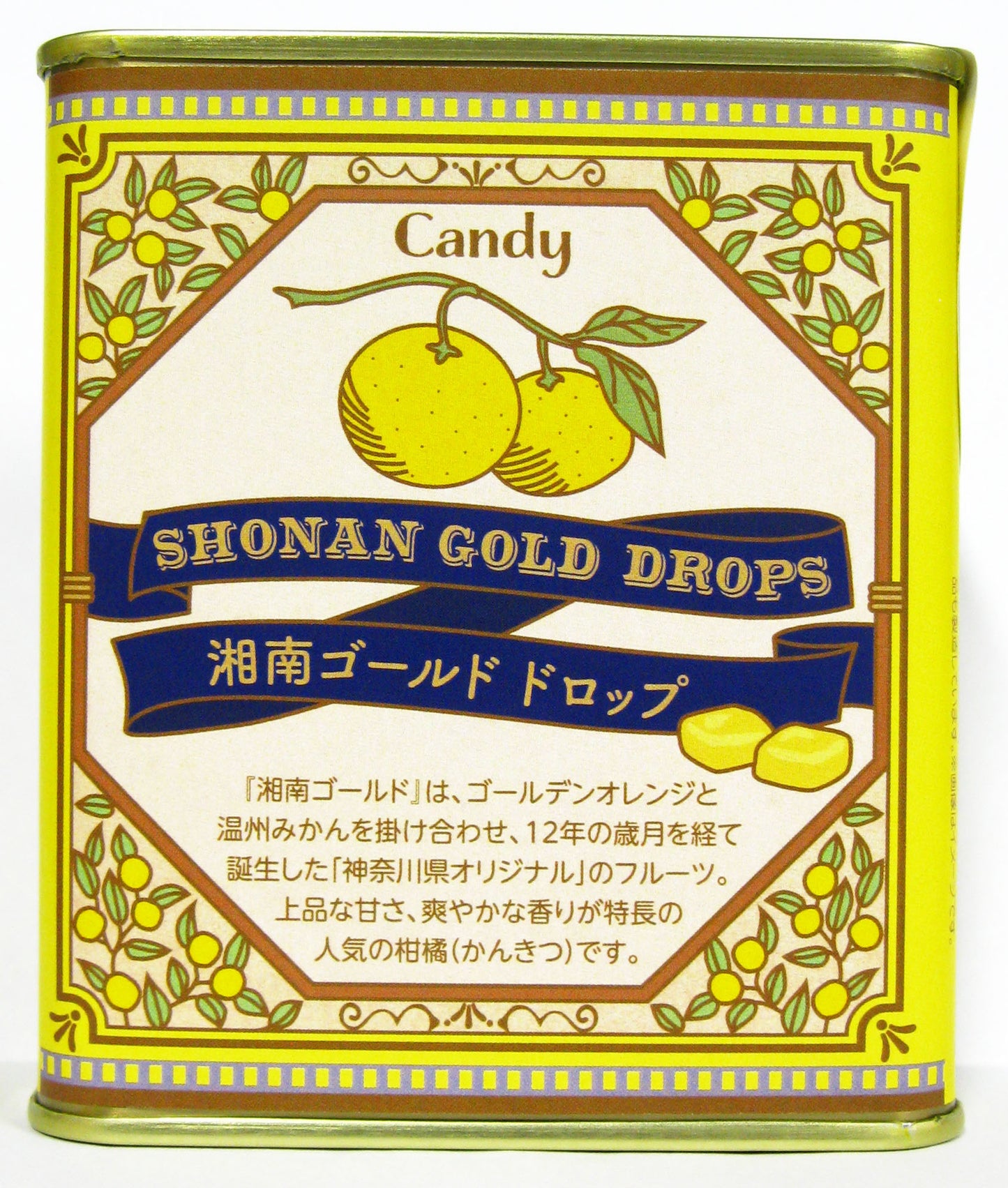 Shonan Gold Sunshine Citrus Drops - Japanese Sweets in Charming Tin