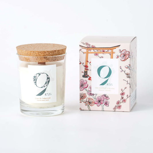 9KOS Ume & Cedarwood Scented Candle