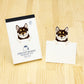 Japanese Die-Cut Pop-Up Memo Pad – Black Shiba Inu | Kawaii Dog Stationery