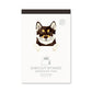 Japanese Die-Cut Pop-Up Memo Pad – Black Shiba Inu | Kawaii Dog Stationery