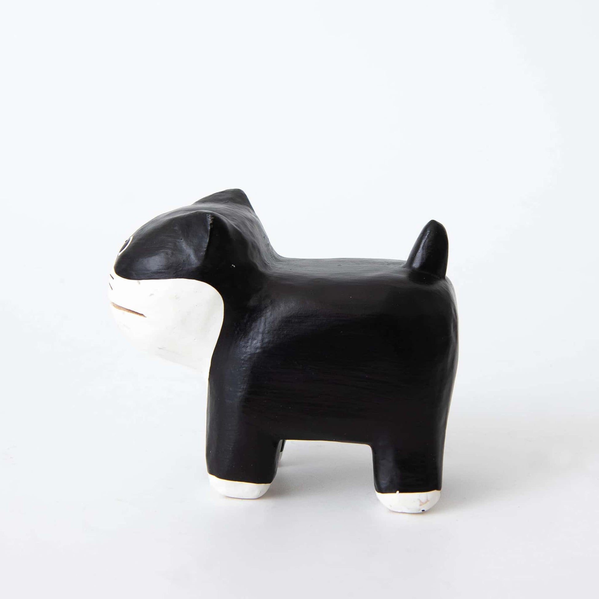 Wooden Animal Card Holder Black Cat