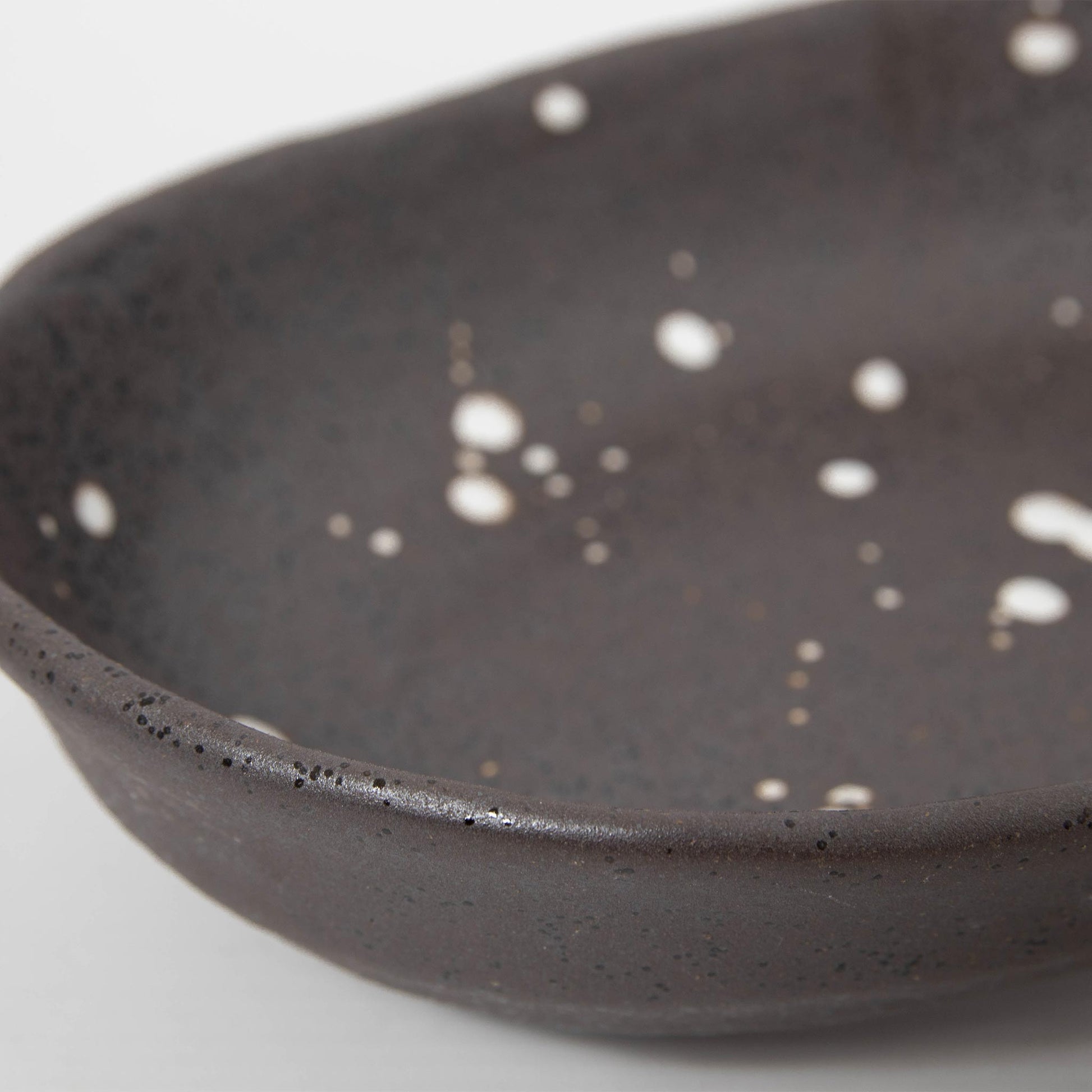 Oval Bowl Brush Dots 20.5cm