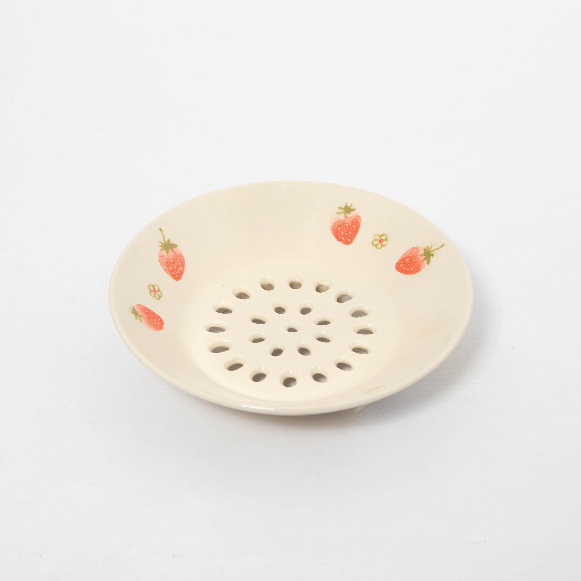 Colander with Plate - Strawberry