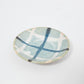 Small Plate Brush Colour Green Grid 9cm