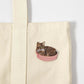 Iron On Patch - Cat in the Basket