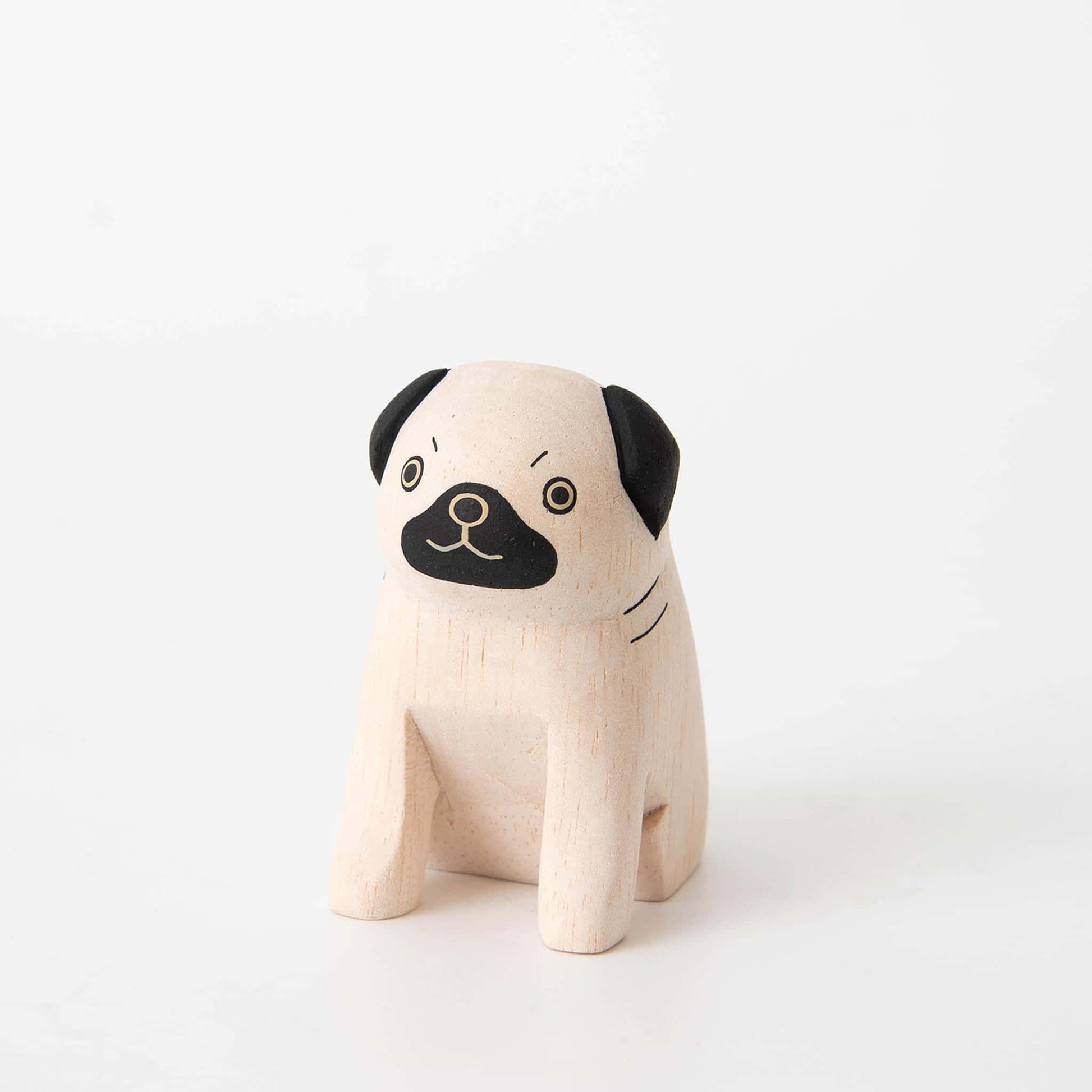 Wooden Animal Pug