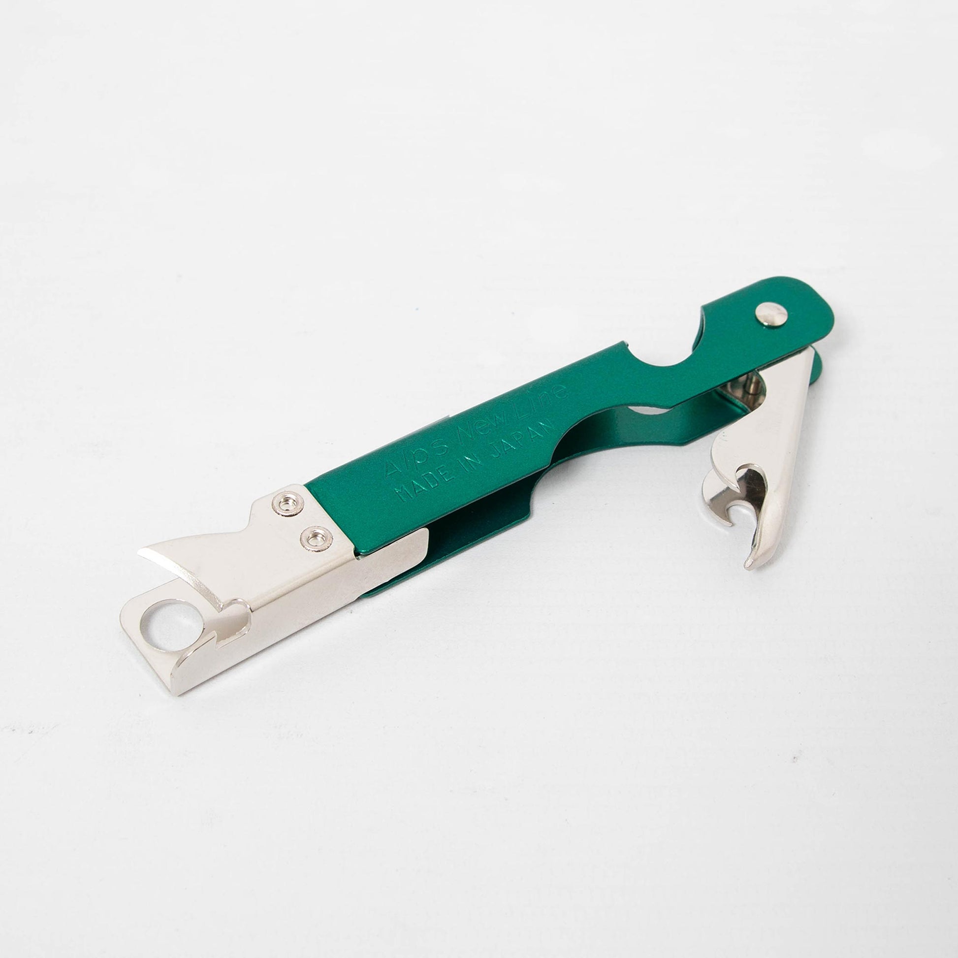Alps Seven Santoku Can Opener with Corkscrew Green