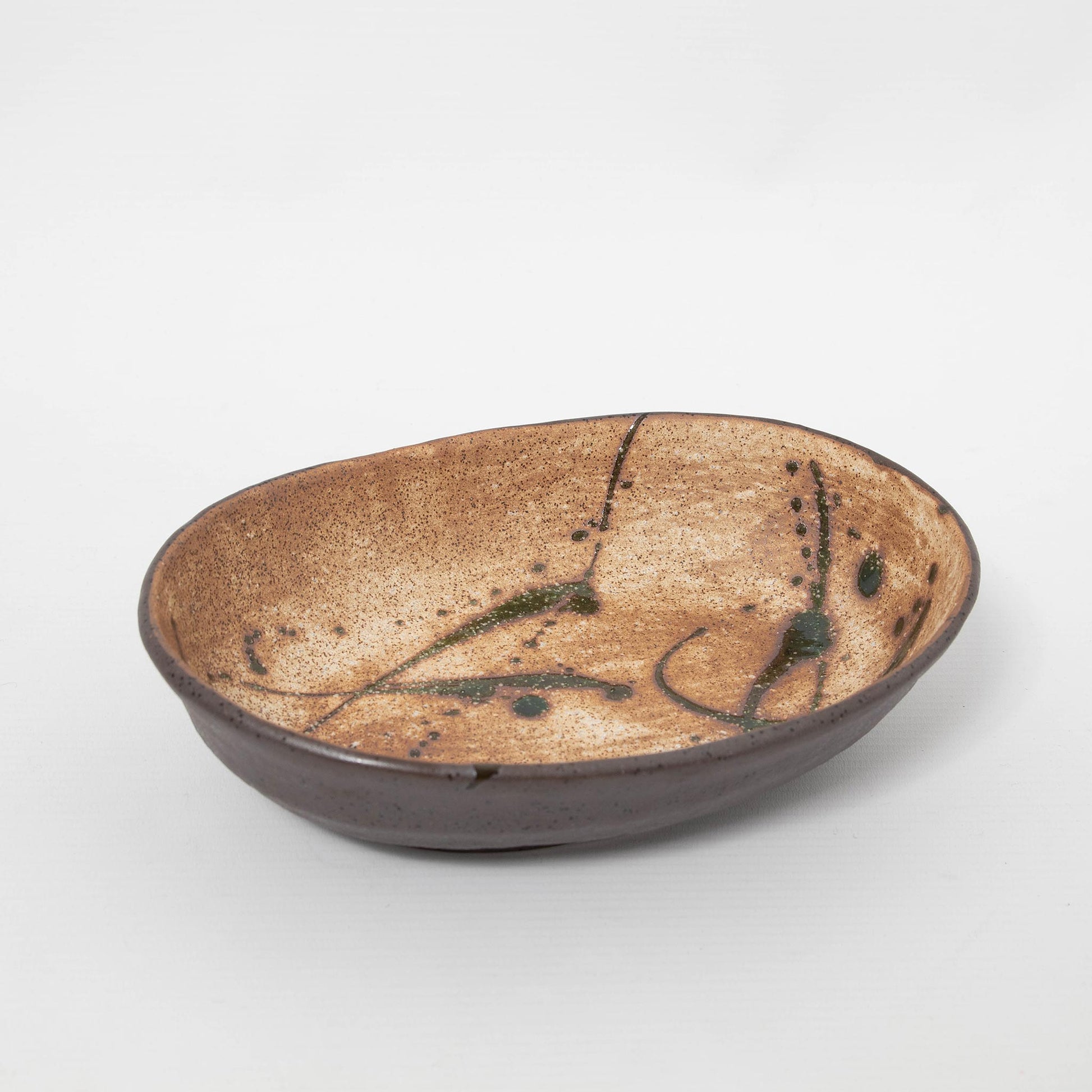 Oval Bowl Oribe 20.5cm