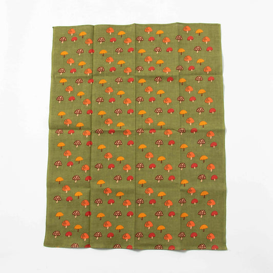 Tenugui Handkerchief - Tiny Mushrooms