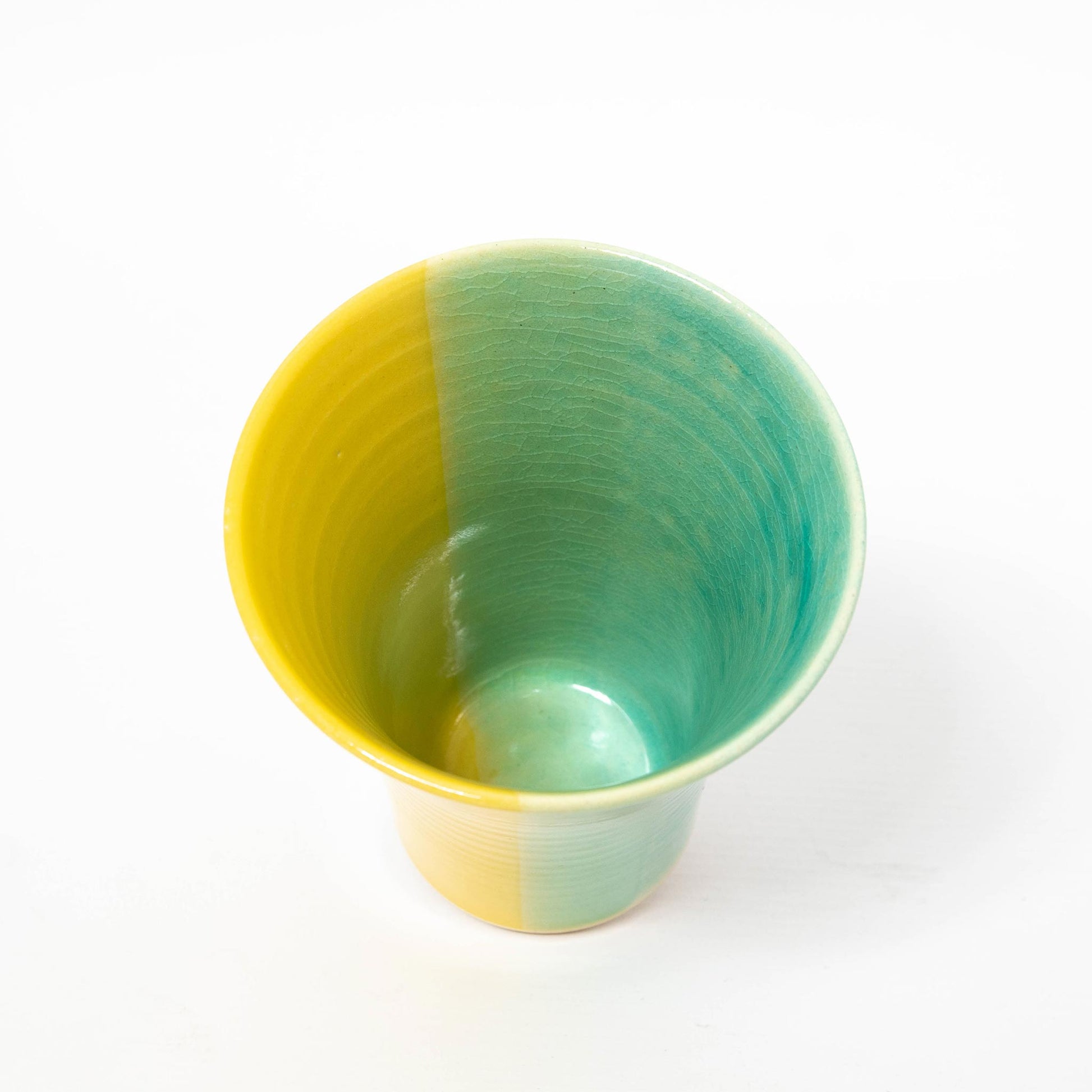 Round Cup - Yellow/Blue