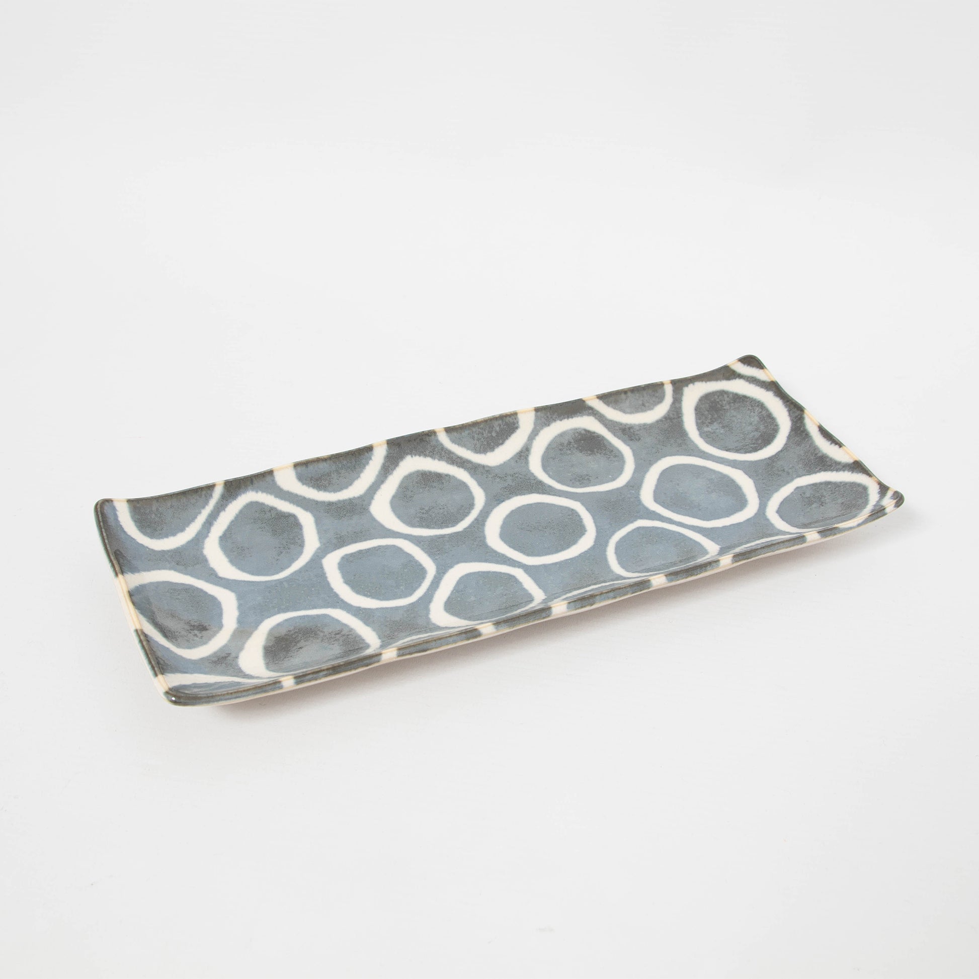 Rectangular Platter Circles 27.5cm