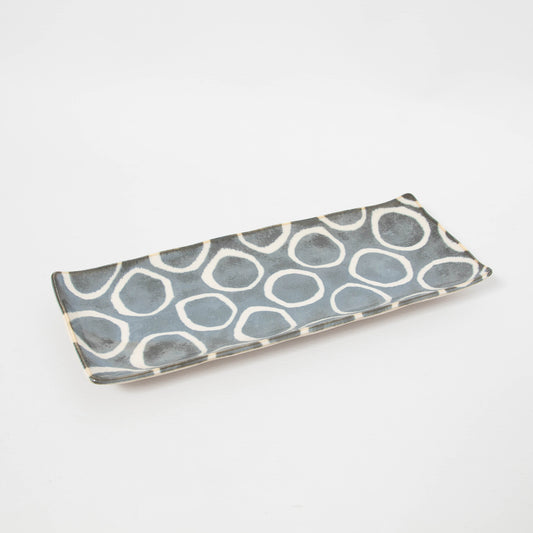 Rectangular Platter Circles 27.5cm