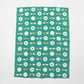 Tenugui Handkerchief - Parrot's "Thank You" (Emerald Green)