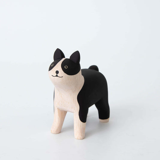 Wooden Animal Boston Terrier