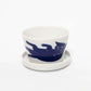 Cup with Small Lid Plate - Black Cat