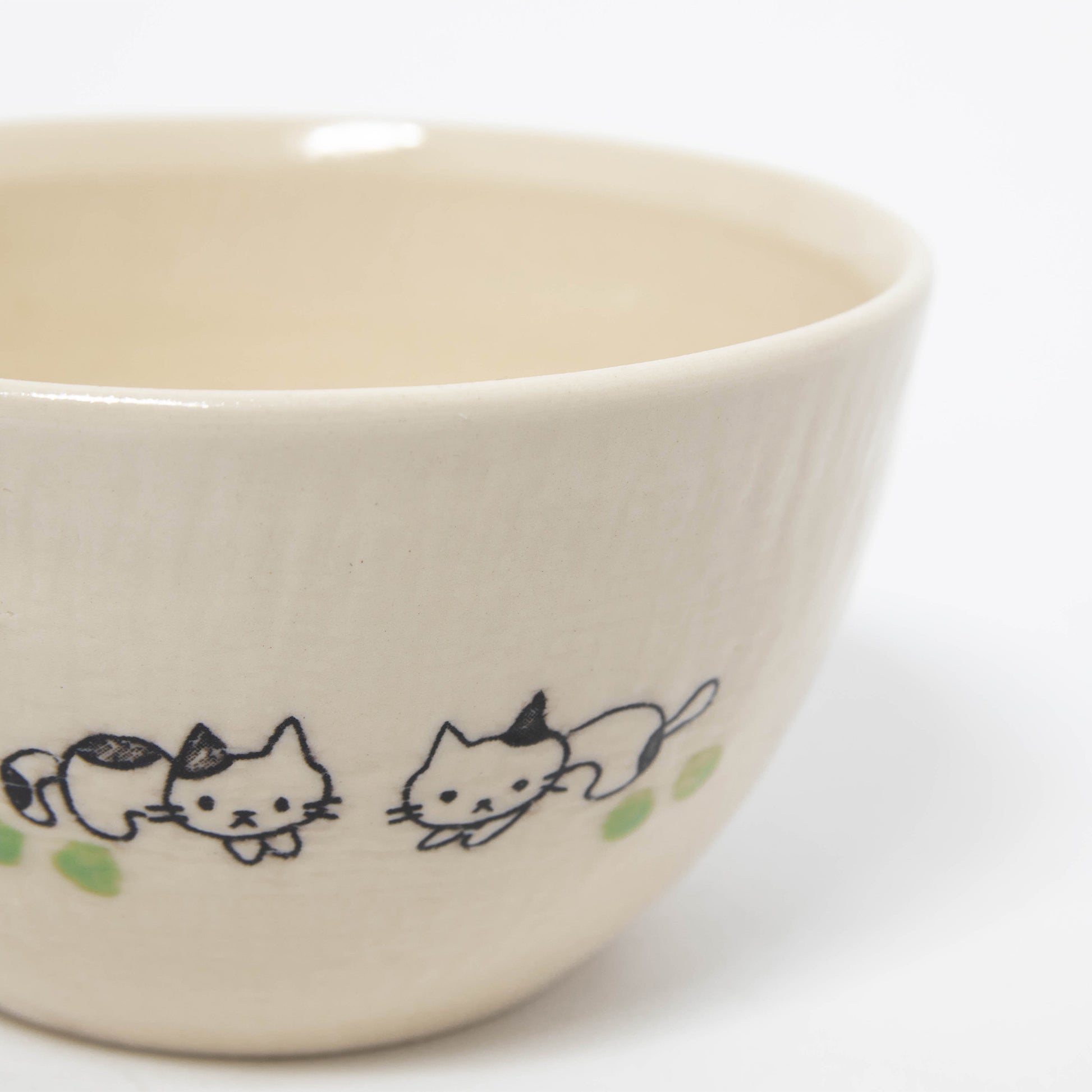 Soup Bowl - White Cat