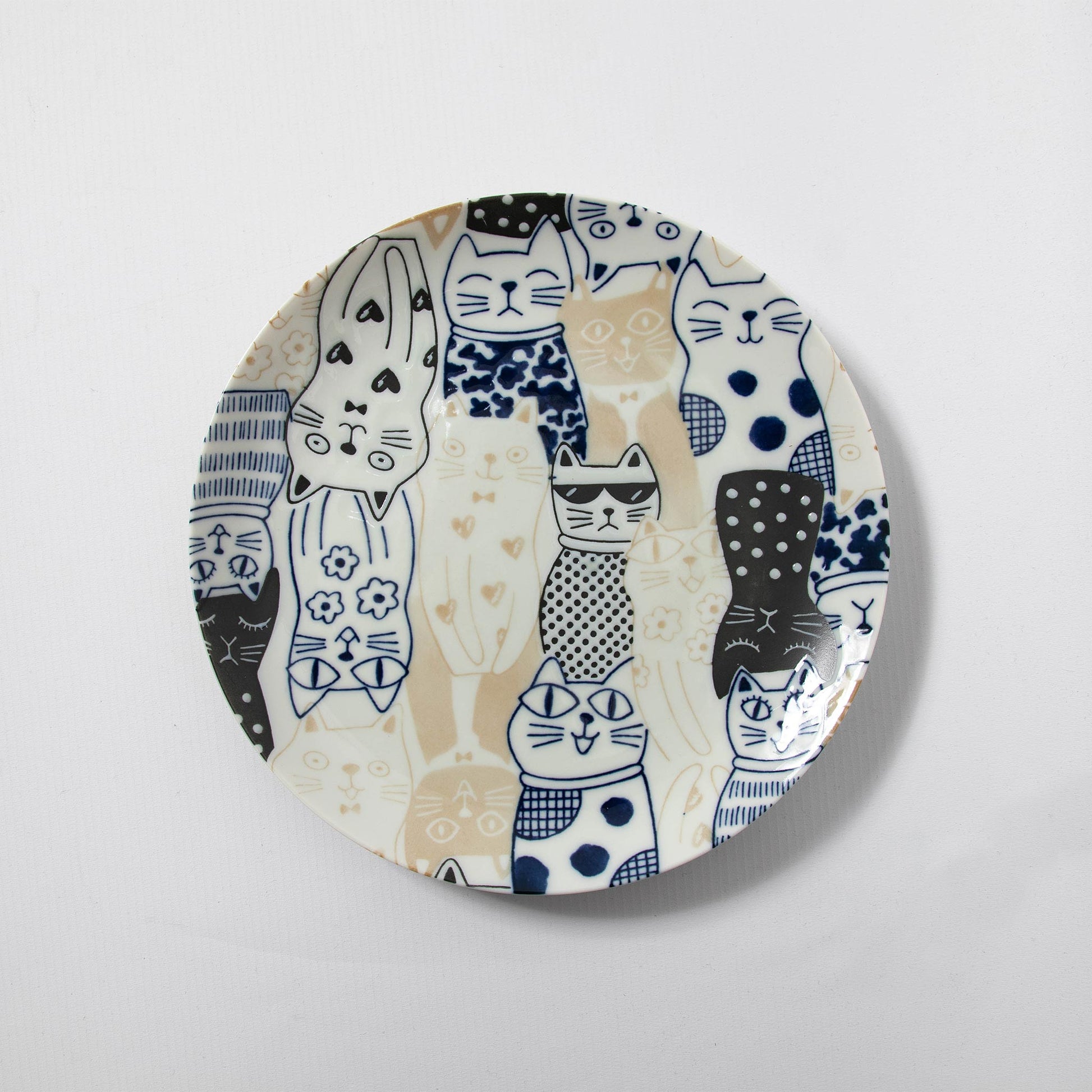 Dinner Plate Cat Blue 23.5cm