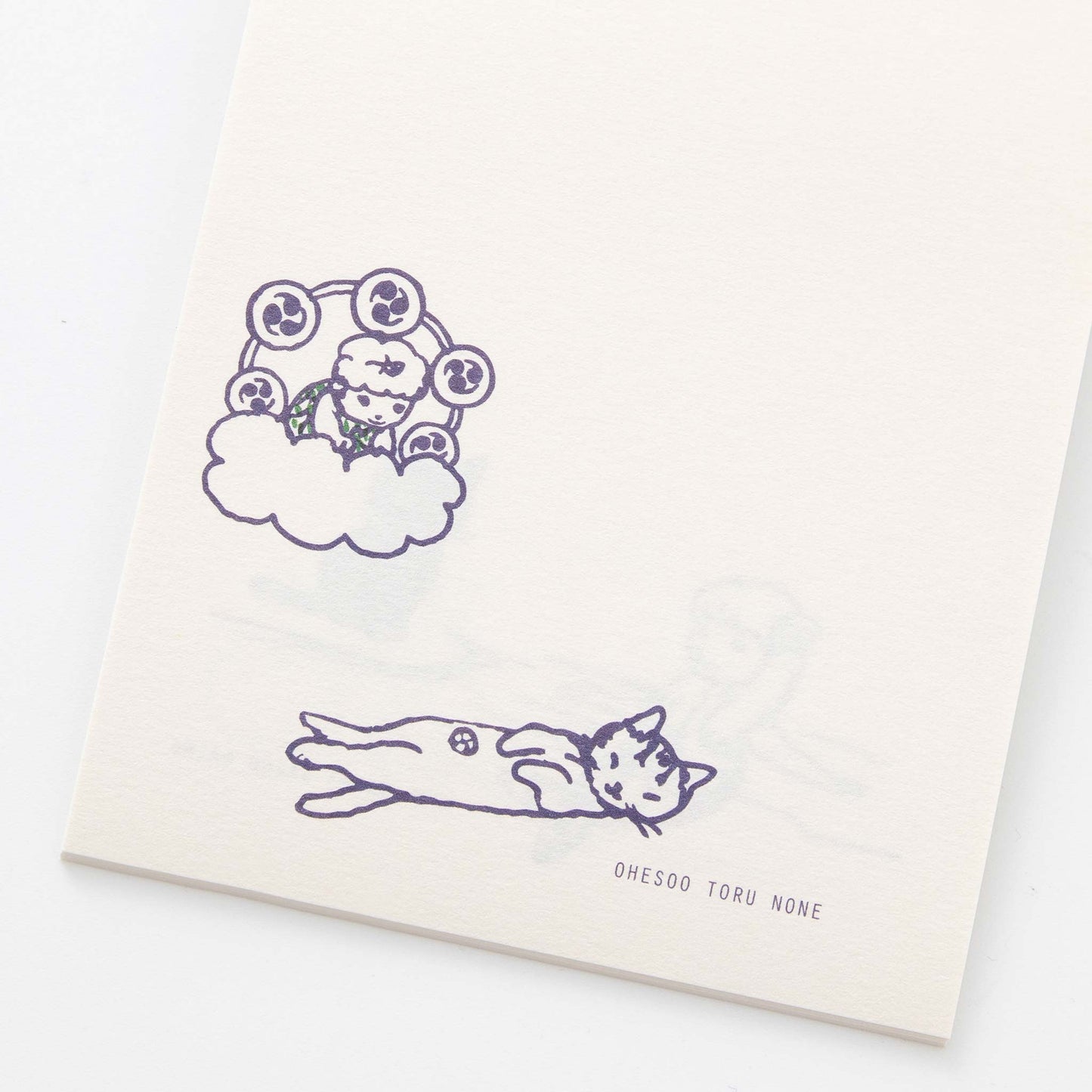 Notepad Memo Marble by POTTERING CAT