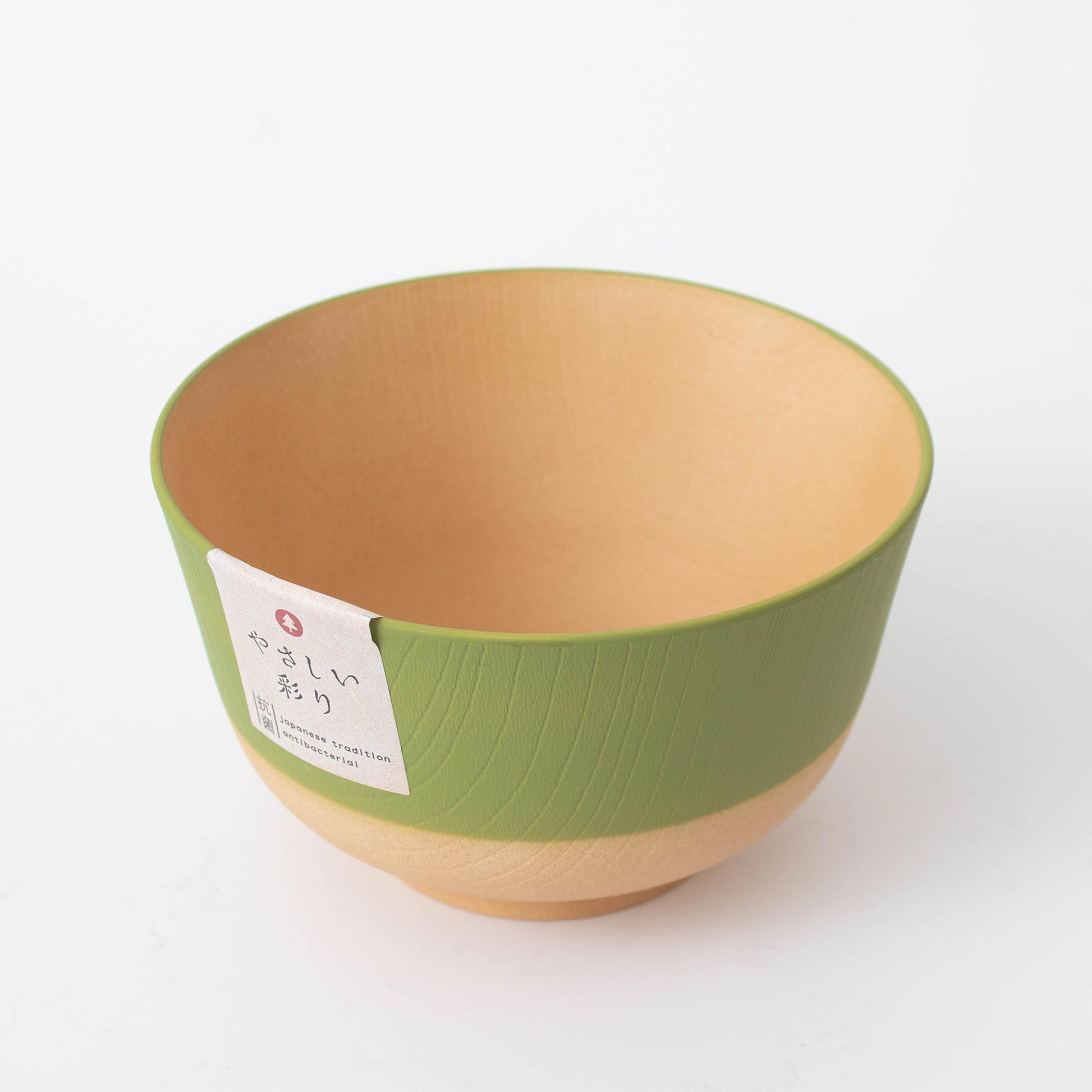 Pale Colour Miso Soup Bowl Large - Bright Green