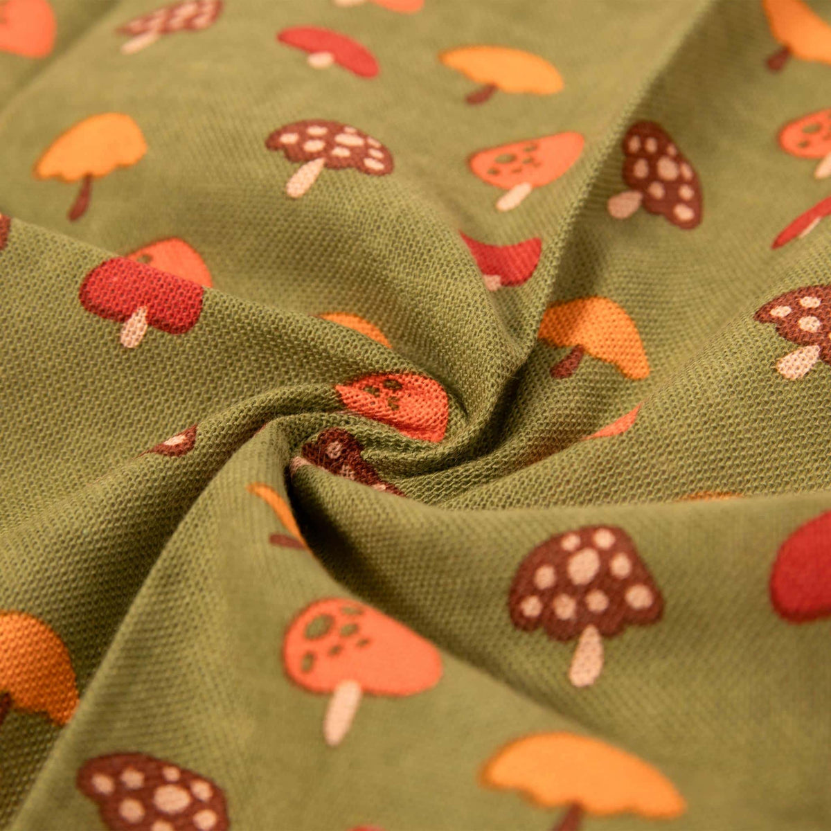 Tenugui Handkerchief - Tiny Mushrooms