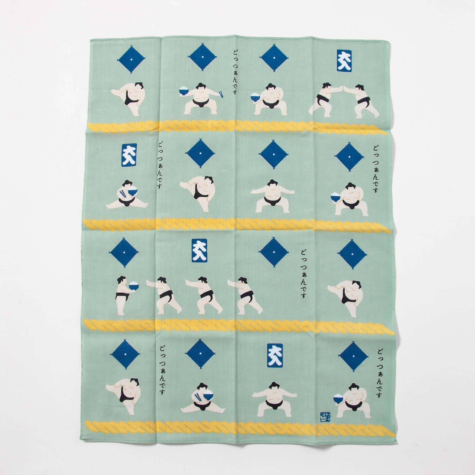 Tenugui Handkerchief - Sumo's "Gottsandesu"